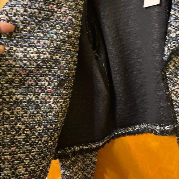 cupcakes & cashmere Black Multi Tweed Pearl-Button Cropped Blazer - Picture 8 of 8